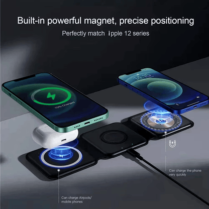 Chargeur Magnetique 3 en 1